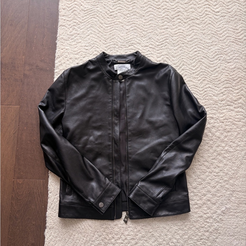 Versace Black Leather Jacket
